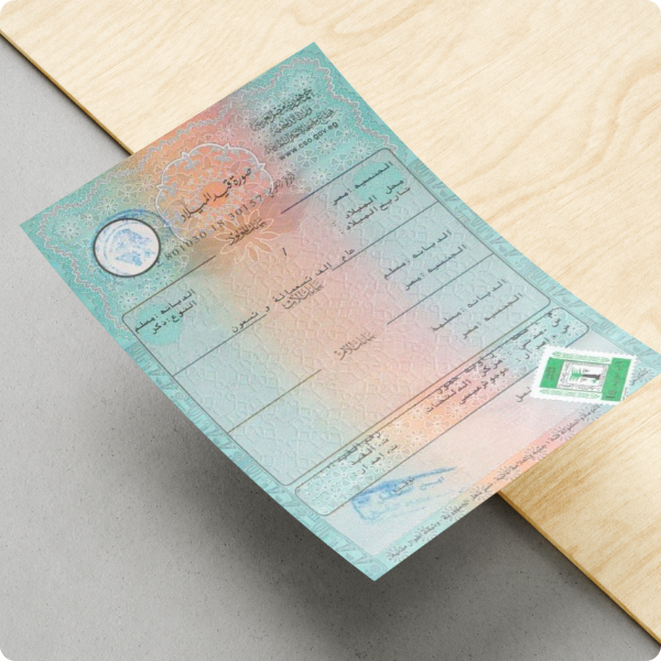 المعاملات الخاصة بالأحوال المدنية